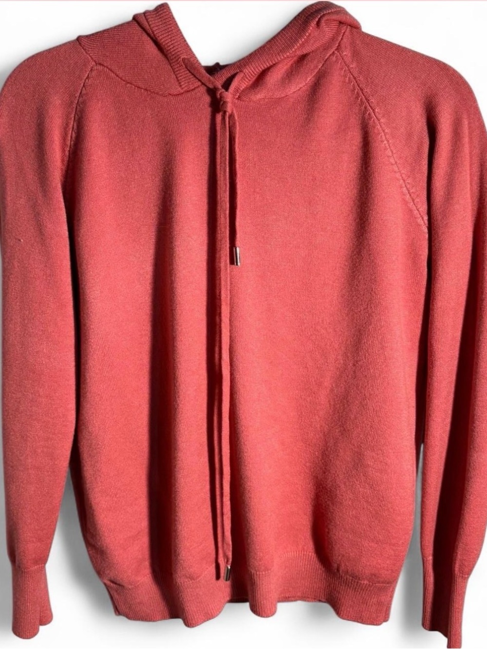 3/$12 NWOT Dusty Rose Lightweight Knit Hoodie Sweater M/L